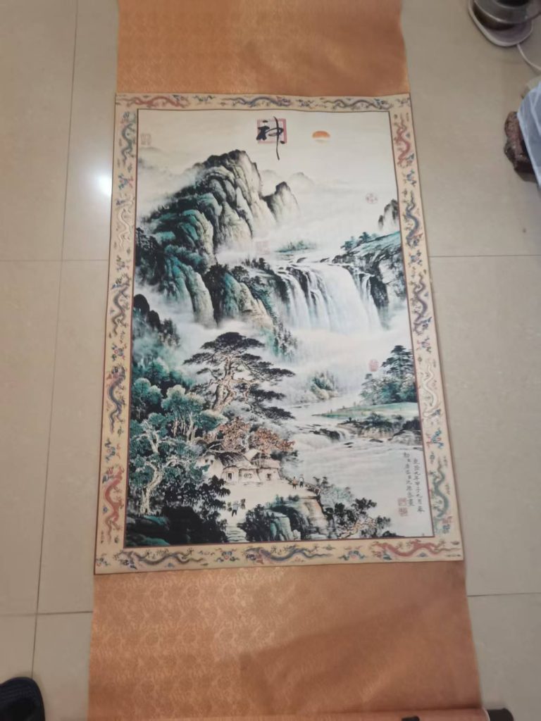 图片[1]-沈源《飞瀑图》-嘉城艺术交易平台