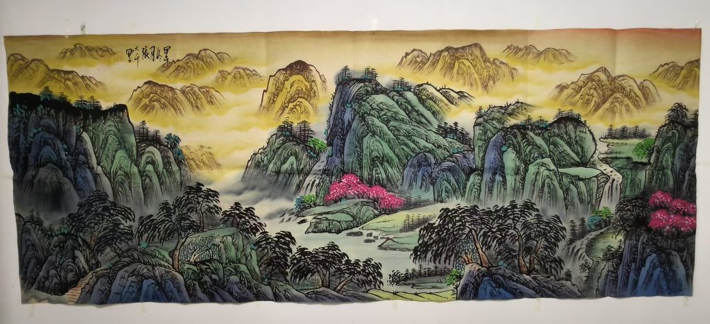 图片[1]-张大千《金峦叠翠》-嘉城艺术交易平台