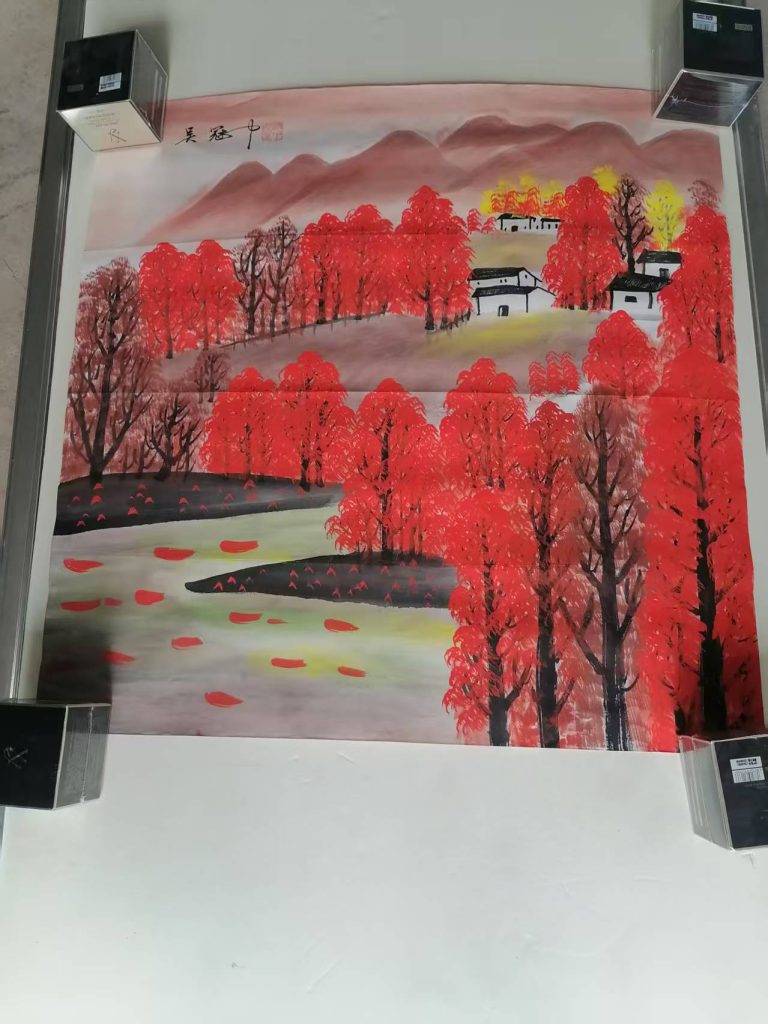 图片[1]-吴冠中《春夏秋冬》四条屏-嘉城艺术交易平台