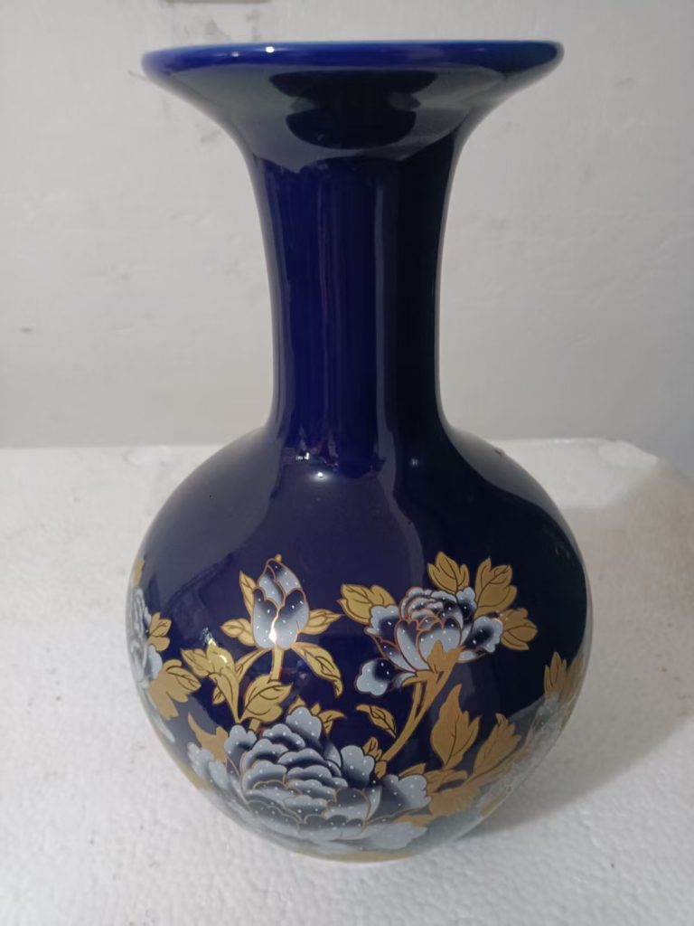 图片[1]-乾隆年制《蓝釉富贵瓶》-嘉城艺术交易平台