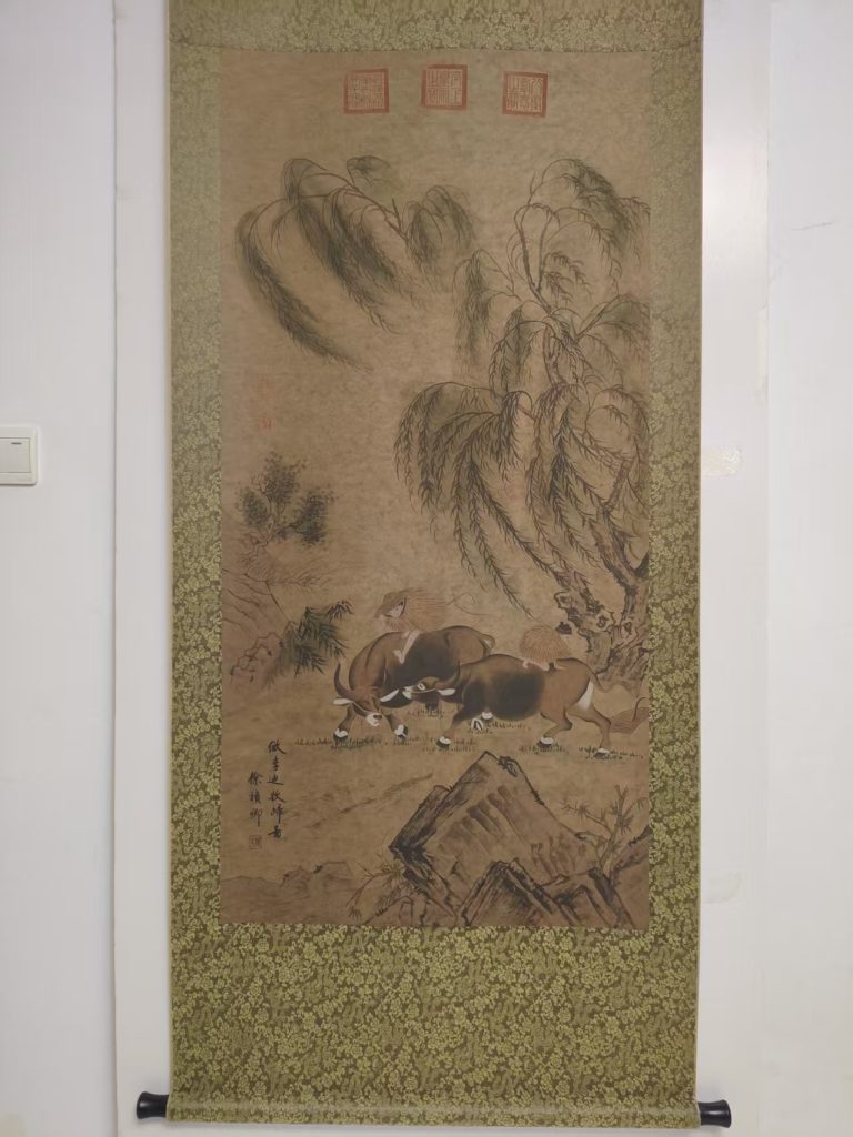 图片[1]-徐贞卿《仿李迪牧归图》-嘉城艺术交易平台