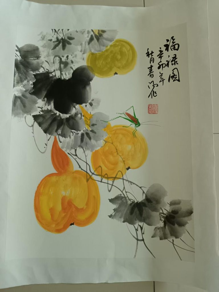 图片[1]-霍春阳《福禄图》-嘉城艺术交易平台