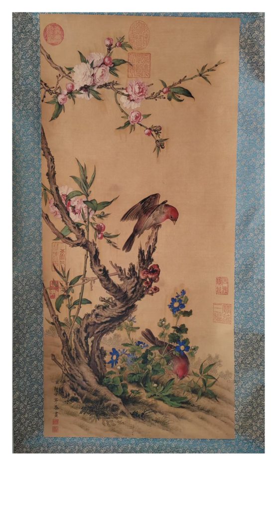 图片[1]-郎世宁《花鸟图》-嘉城艺术交易平台