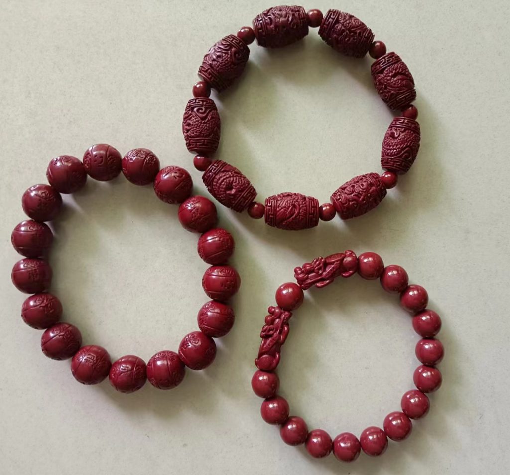 图片[1]-朱砂《手串》*3-嘉城艺术交易平台