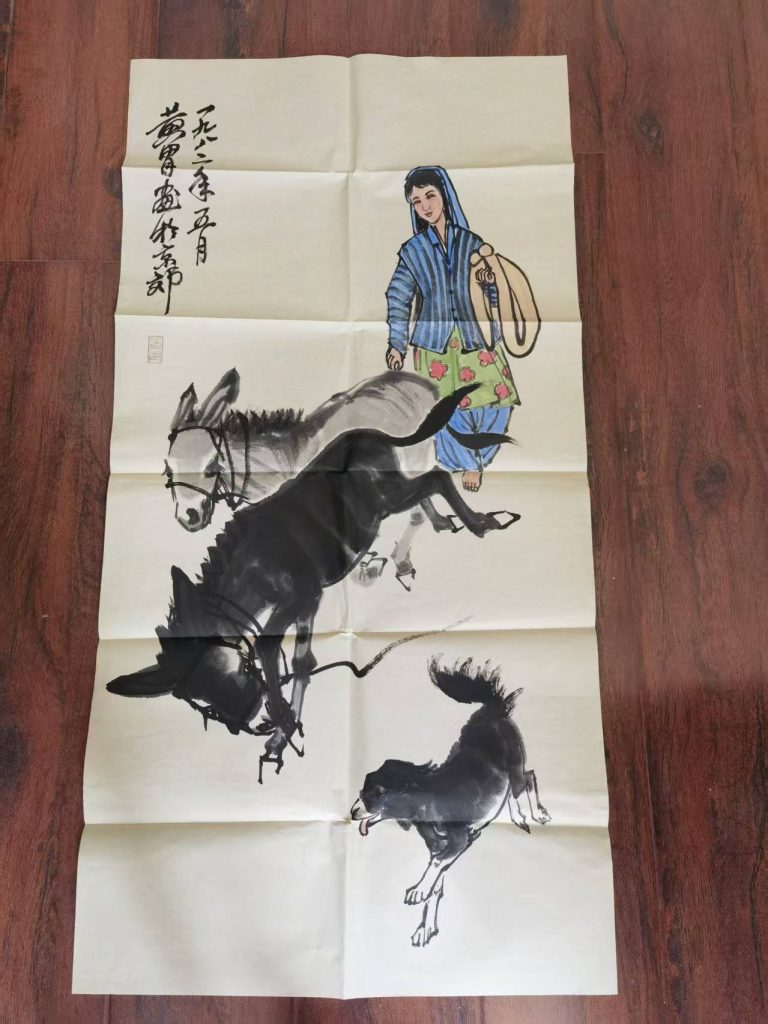 图片[1]-黄胄《赶驴图》-嘉城艺术交易平台