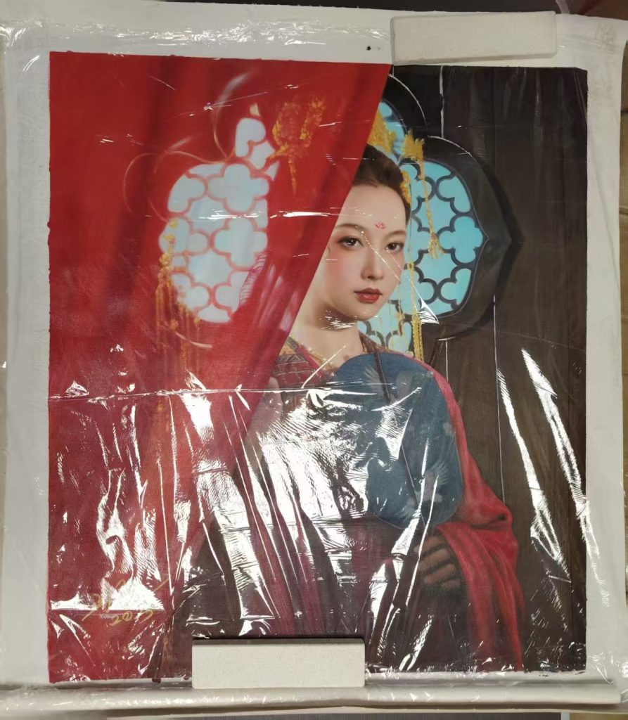 图片[1]-朱若乙《人物》油画-嘉城艺术交易平台