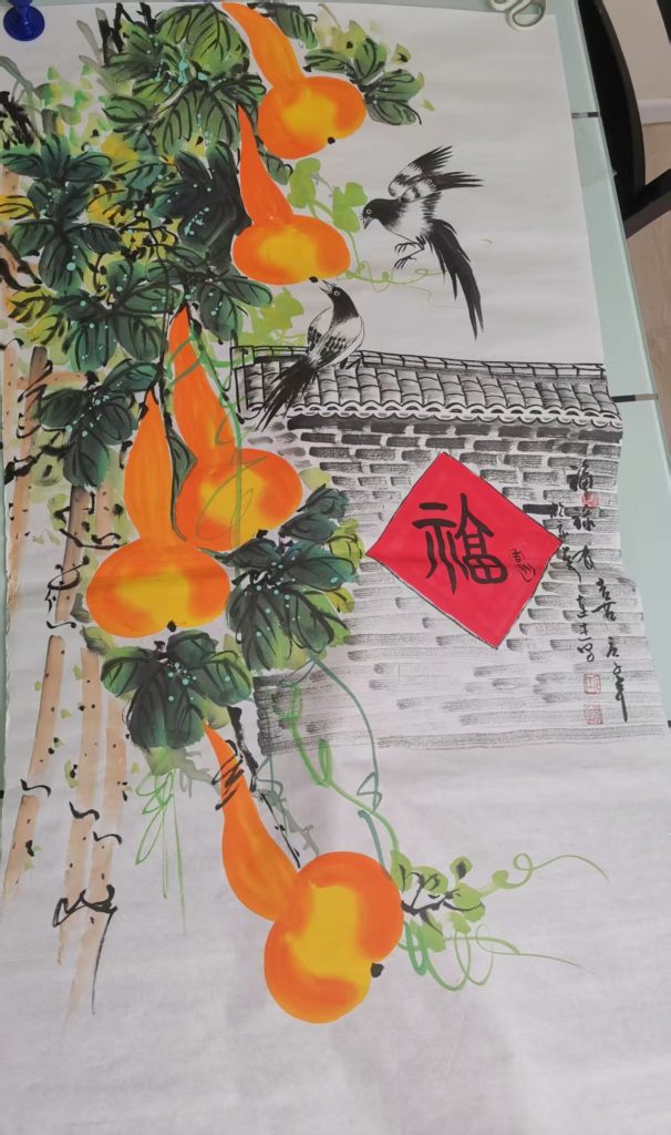 图片[1]-覃连杰《福禄有喜》-嘉城艺术交易平台