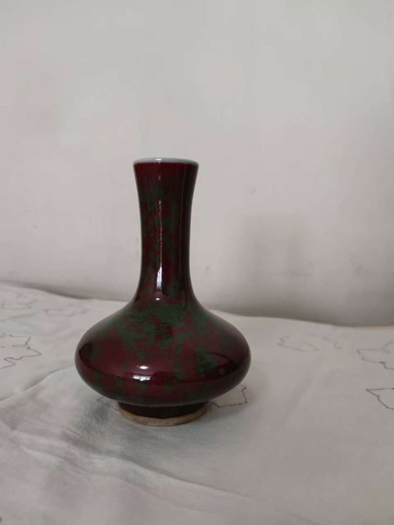 图片[1]-康熙年制《豇豆红釉长颈瓶》-嘉城艺术交易平台