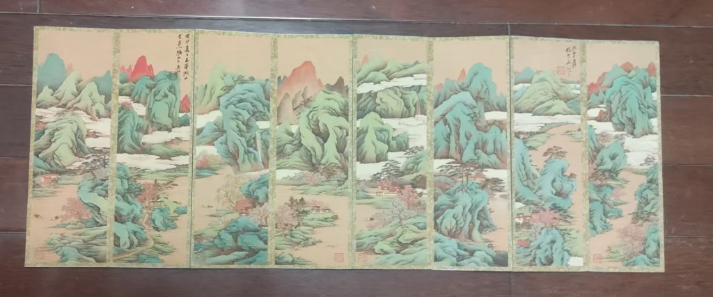 图片[1]-张大千《山水图》画册-嘉城艺术交易平台