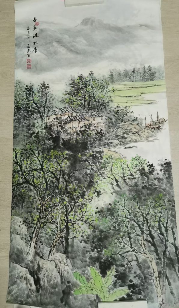 图片[1]-覃连杰《春气满林香》-嘉城艺术交易平台