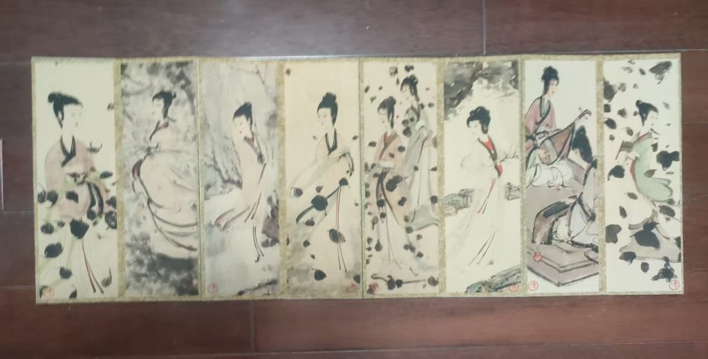 图片[1]-傅抱石《仕女图》画册-嘉城艺术交易平台