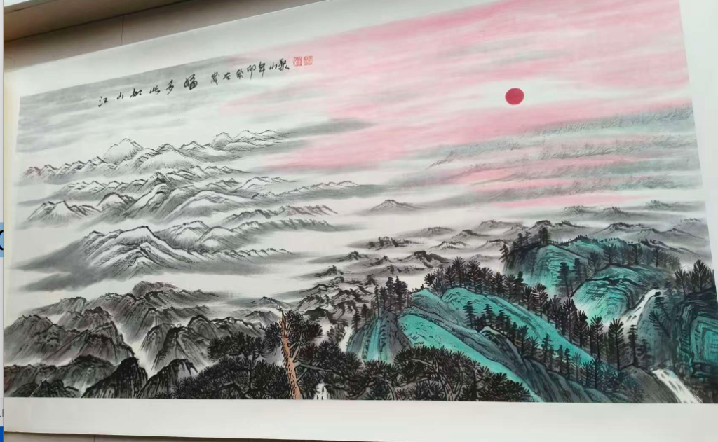 图片[1]-李山聚《江山如此多娇》-嘉城艺术交易平台