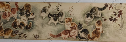 图片[2]-王雪涛《百猫嬉戏图》-嘉城艺术交易平台