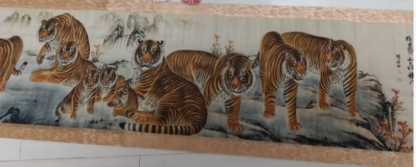 图片[2]-张善孖《白虎图》-嘉城艺术交易平台